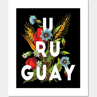 Uruguay Proud Flag, Uruguay gift heritage, Uruguayan girl Boy Friend uruguayo Posters and Art